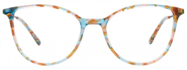 EasyClip EC673 Eyeglasses, 010 - Brown & Turquoise Mix Design