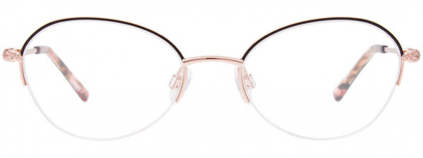 EasyClip EC660 Eyeglasses, 090 - Pink Gold & Black