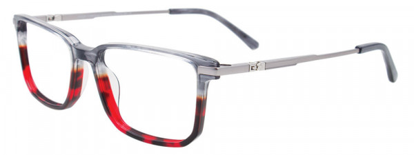 Takumi TK1233 Eyeglasses, 020 - Crystal Grey & Red