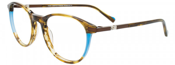 Takumi TK1259 Eyeglasses, 010 - Marble Brown & Blue