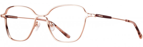 Cinzia Designs Cinzia Ophthalmic 5155 Eyeglasses, 3 - Rose Gold / Cranberry