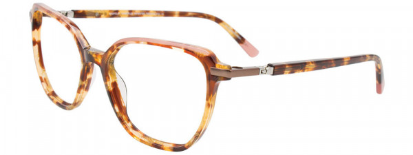 EasyClip EC669 Eyeglasses, 010 - Transparent Tortoise & Pink Transparent