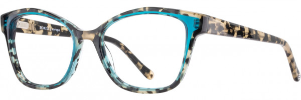 Cinzia Designs Cinzia Ophthalmic 5156 Eyeglasses, 3 - Ivory Tortoise / Teal