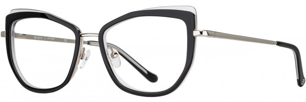 Cinzia Designs Cinzia Ophthalmic 5159 Eyeglasses, 2 - Black / Crystal / Chrome