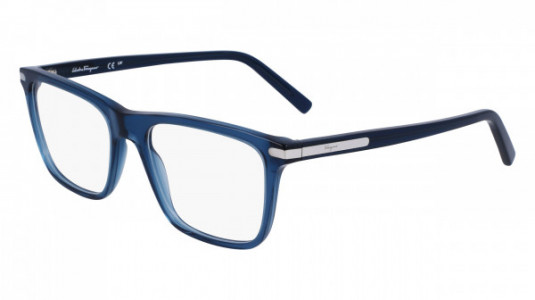 Ferragamo SF2959 Eyeglasses, (414) CRYSTAL NAVY BLUE