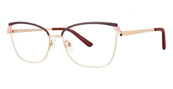 Vivian Morgan 8115 Eyeglasses, Burgundy Pink / Rose Gold