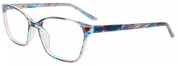 Cargo C5061 Eyeglasses, 050 - Crystal St. Blue & Pink