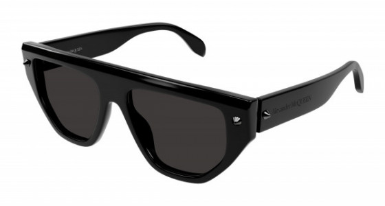 Alexander McQueen AM0408S Sunglasses, 001 - BLACK with GREY lenses