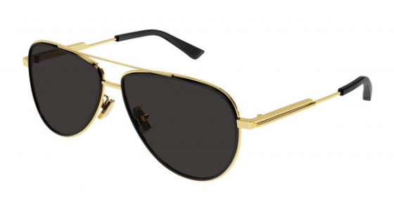Bottega Veneta BV1240S Sunglasses, 001 - GOLD with GREY lenses