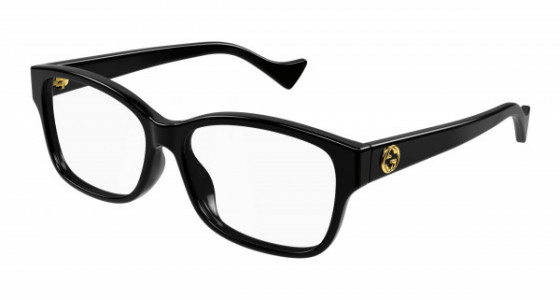 Gucci GG1259O Eyeglasses, 001 - BLACK with TRANSPARENT lenses