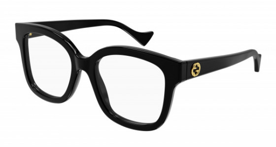 Gucci GG1258O Eyeglasses, 004 - BLACK with TRANSPARENT lenses