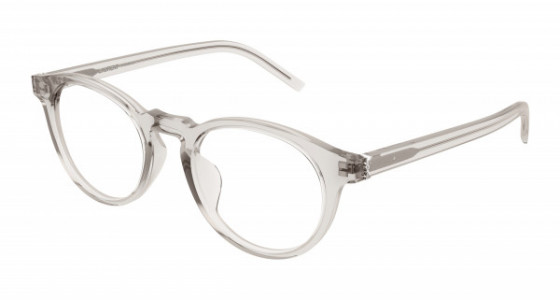 Saint Laurent SL M122/F Eyeglasses, 004 - BEIGE with TRANSPARENT lenses