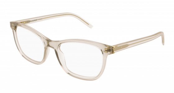 Saint Laurent SL M121 Eyeglasses, 003 - NUDE with TRANSPARENT lenses