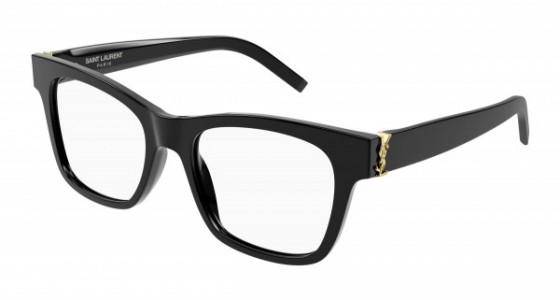Saint Laurent SL M118 Eyeglasses, 001 - BLACK with TRANSPARENT lenses
