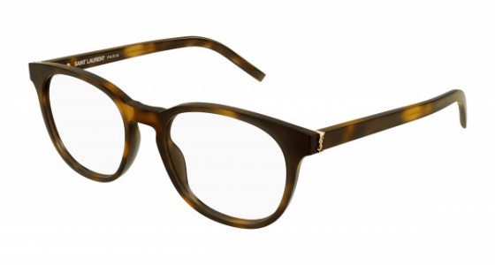 Saint Laurent SL M111 Eyeglasses, 002 - HAVANA with TRANSPARENT lenses