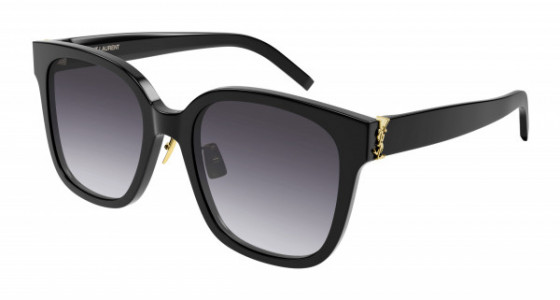 Saint Laurent SL M105/F Sunglasses, 002 - BLACK with GREY lenses