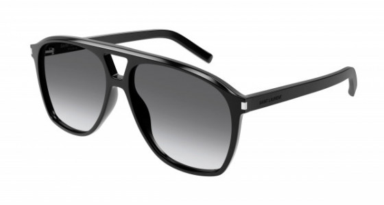 Saint Laurent SL 596 DUNE Sunglasses, 006 - BLACK with GREY lenses