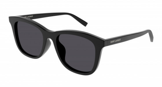 Saint Laurent SL 587/K Sunglasses, 001 - BLACK with BLACK lenses