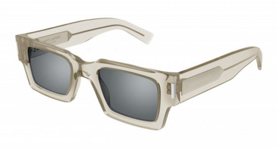 Saint Laurent SL 572 Sunglasses, 003 - BEIGE with SILVER lenses