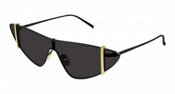 Saint Laurent SL 536 Sunglasses, 001 - BLACK with BLACK lenses