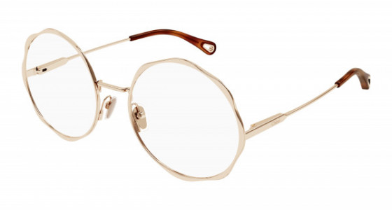 Chloé CH0185O Eyeglasses, 002 - GOLD with TRANSPARENT lenses