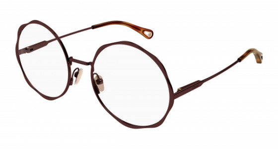 Chloé CH0185O Eyeglasses, 003 - BROWN with TRANSPARENT lenses
