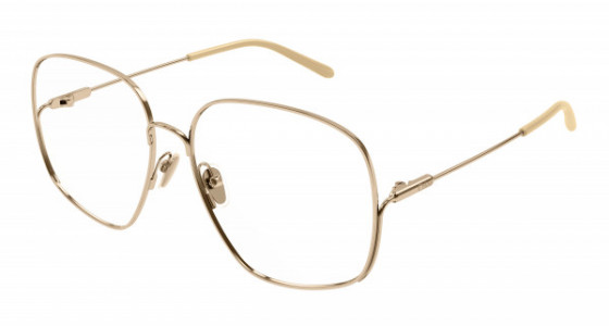 Chloé CH0165O Eyeglasses, 002 - GOLD with TRANSPARENT lenses