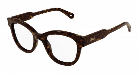 Chloé CH0162O Eyeglasses, 002 - HAVANA with TRANSPARENT lenses