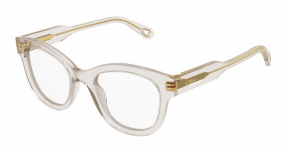 Chloé CH0162O Eyeglasses, 009 - NUDE with TRANSPARENT lenses