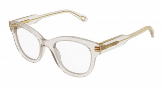 Chloé CH0162O Eyeglasses, 010 - NUDE with TRANSPARENT lenses