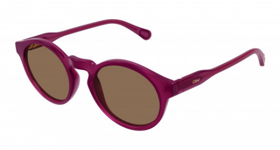 Chloé CC0014S Sunglasses, 001 - VIOLET with BROWN lenses