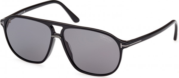 Tom Ford FT1026-N BRUCE Sunglasses, 01D - Shiny Black / Shiny Black