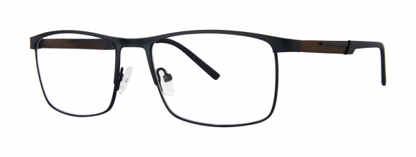 Big Mens Eyewear Club BIG RESPECT Eyeglasses, Navy/Brown
