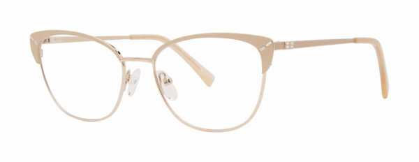 Genevieve CHARM Eyeglasses, Ivory/Gold