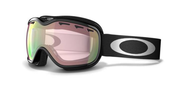 Oakley Oakley Stockholm (Asian Fit) Sports Eyewear, 57-562J Jet Black/VR50 Pink Iridium