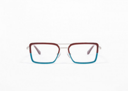 Mad In Italy Chiodo Eyeglasses, C03 - Brown Light Blue
