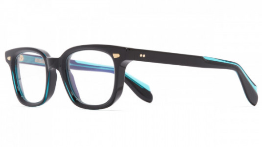 Cutler and Gross CGOP952147 Eyeglasses, (001) TEAL ON BLACK