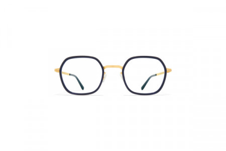 Mykita VEN Eyeglasses, A76-Glossy Gold/Milky Indigo