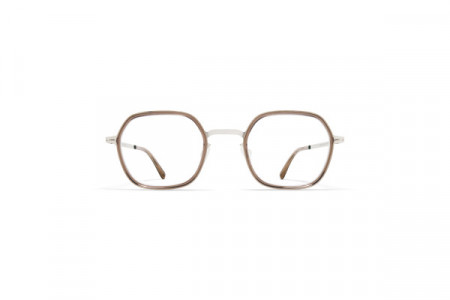 Mykita VEN Eyeglasses, A74-Shiny Silver/Clear Ash