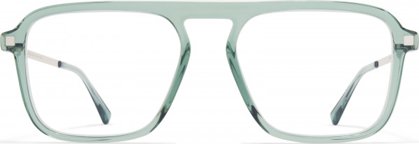 Mykita SONU Eyeglasses, C191 Cypress Green/Shiny Silv