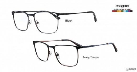 Colours Winthrop Eyeglasses, Navy/Brown