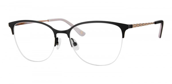 Liz Claiborne L 677 Eyeglasses, 0003 MTT BLACK