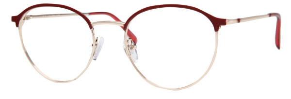 Enhance EN4374 Eyeglasses, Red/Gold