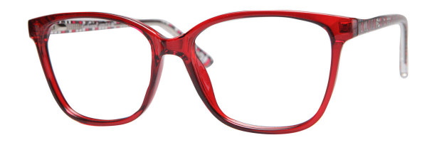 Enhance EN4370 Eyeglasses, Red Crystal