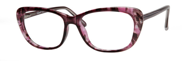 Enhance EN4363 Eyeglasses, Burgundy Marble