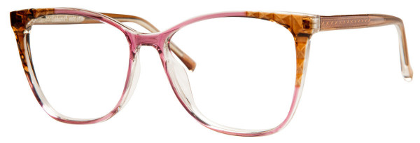 Enhance EN4353 Eyeglasses, Brown/Rose