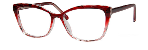 Enhance EN4347 Eyeglasses, Burgundy Crystal Fade