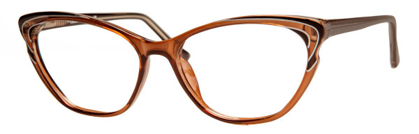 Enhance EN4341 Eyeglasses, Brown Crystal