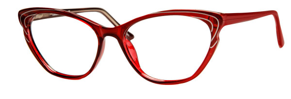 Enhance EN4341 Eyeglasses, Burgundy Crystal