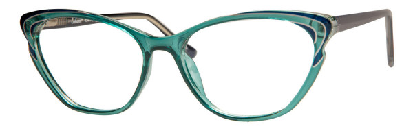 Enhance EN4341 Eyeglasses, Teal Crystal